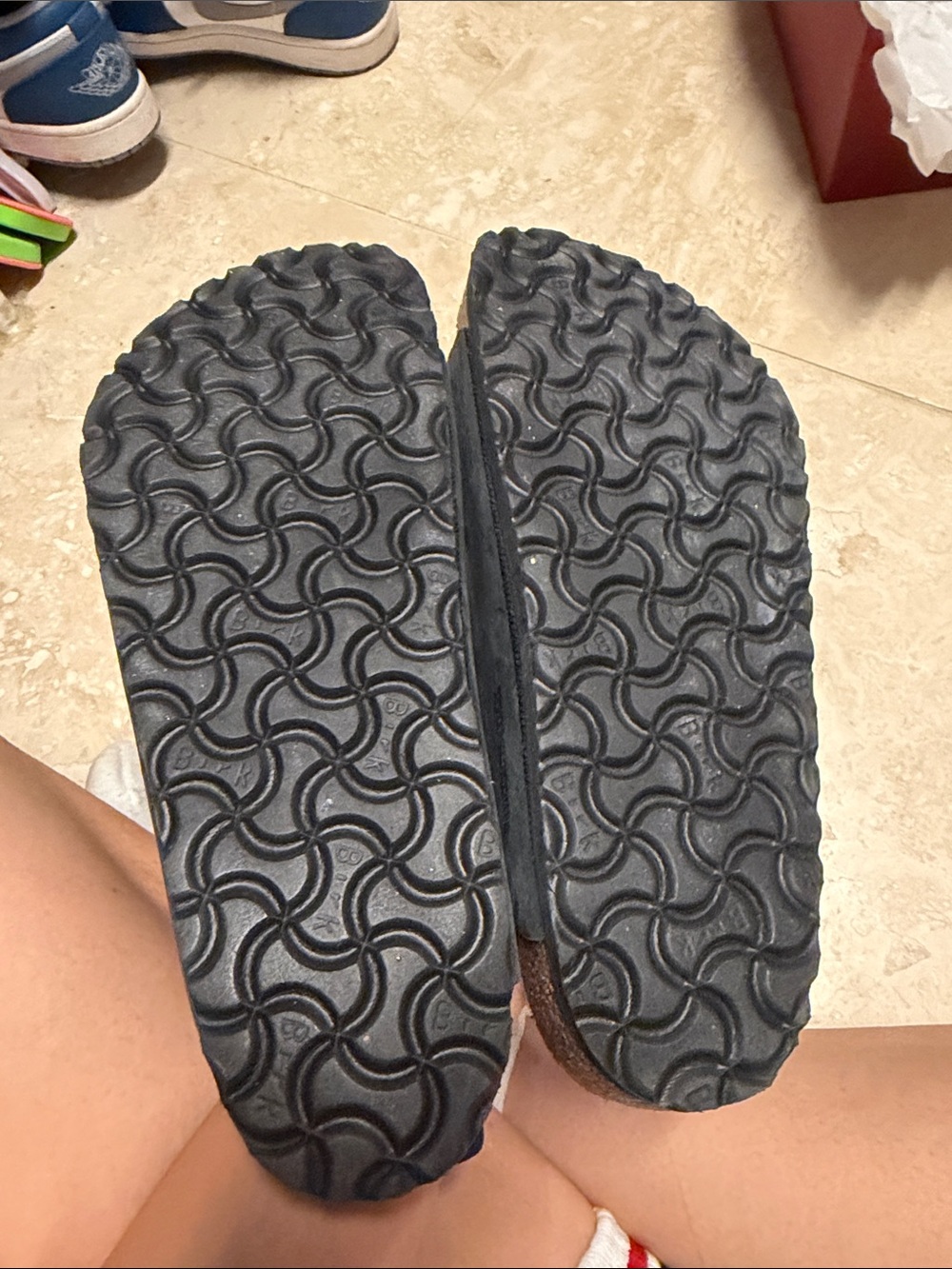 Birkenstock Black Double Buckle Sandals - Picture 3 of 4